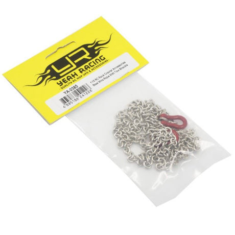 Yeah Racing 1/10 RC Rock Crawler Accessory 96cm Long Chain with Buckle Red