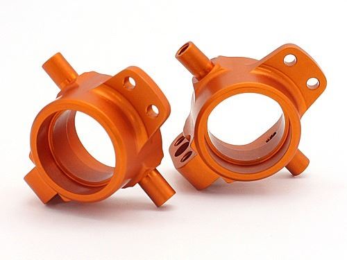 HPI Hd Aluminum Front Hub Carrier (Orange/2Pcs)