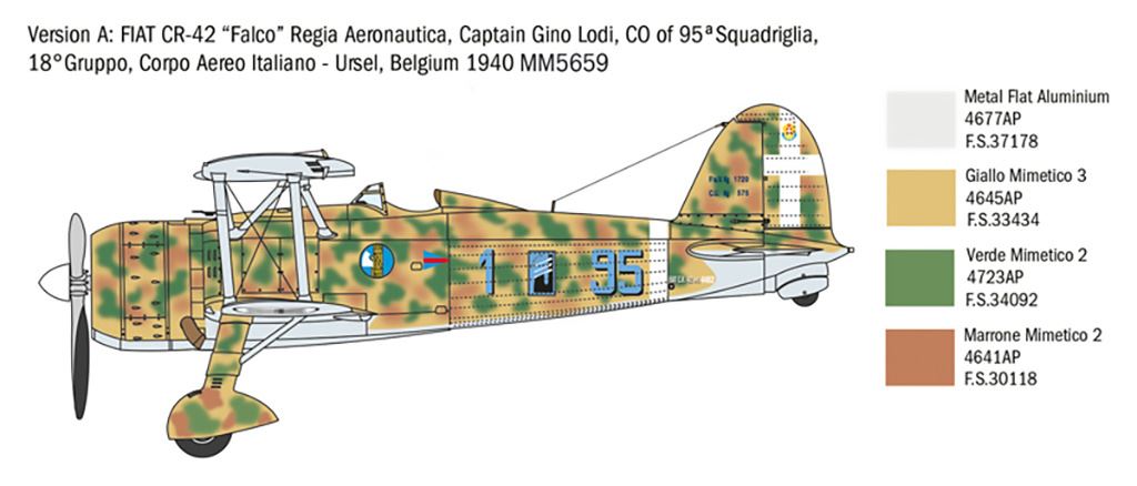 Italeri CR 42 Falco   Battle of Britain 80th Anniv