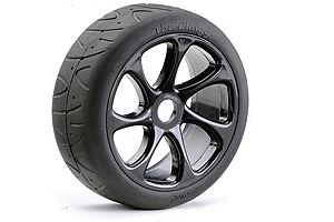 #214000056 - Ansmann Street Tyre Set The Clingy1/8 Black