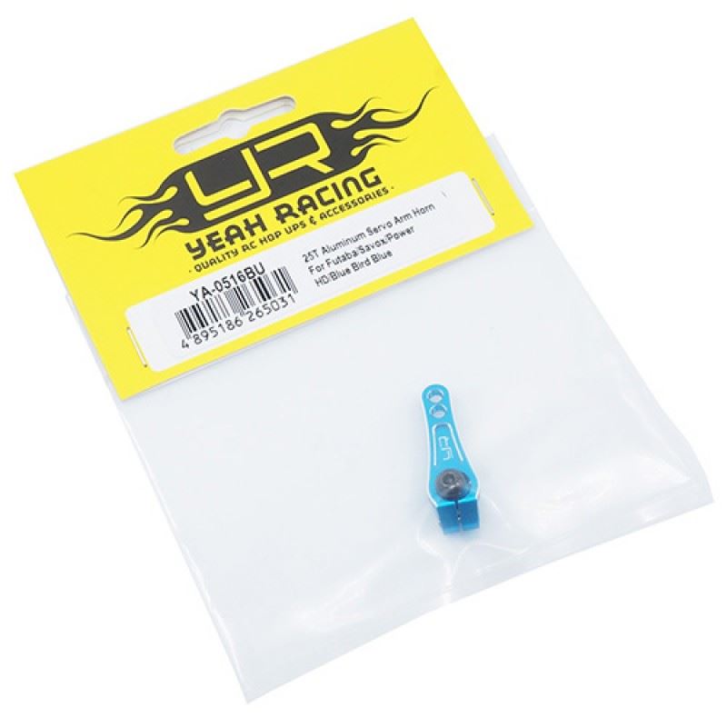 Yeah Racing 25T Aluminum Servo Arm Horn For Futaba Savox Power HD Blue Bird Blue