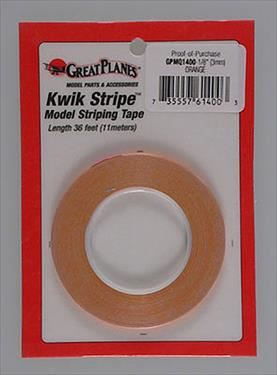 GPLANES Striping Tape Orange 1/8" (3mm x 11m)