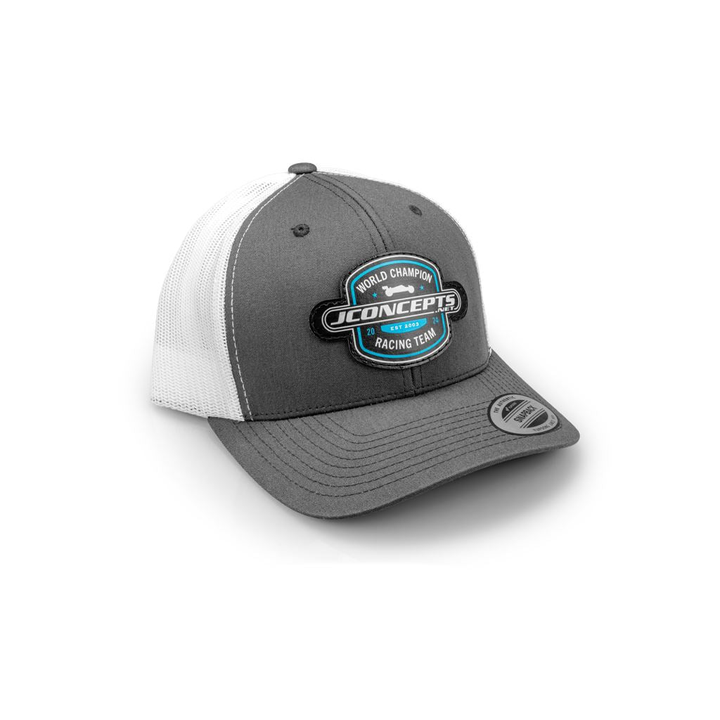 JConcepts - 2024 Ever Hat - Round Bill - Whi/Grey