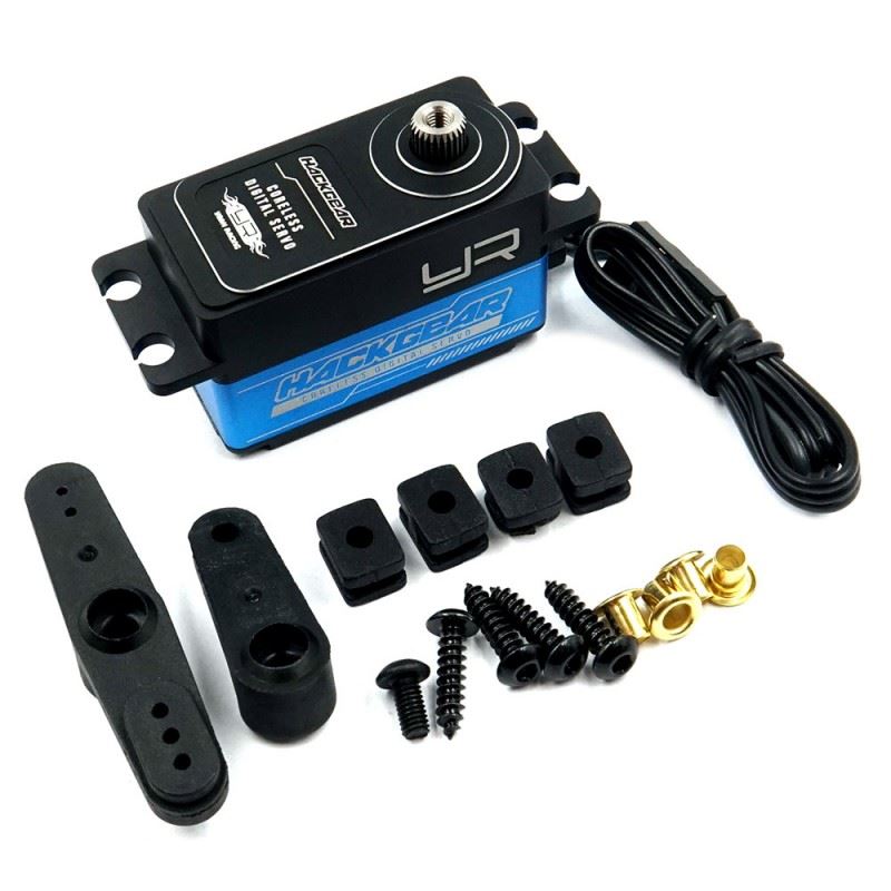 Yeah Racing Aluminum Case Low Profile Digital High Speed Coreless Servo For 1/10 RC Blue