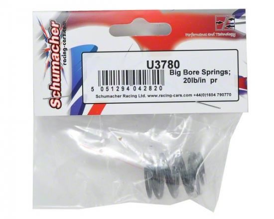 Schumacher Big Bore Springs; 20lb/in pr