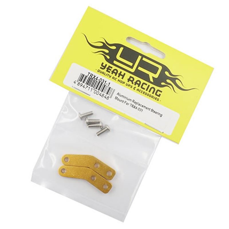 Yeah Racing Aluminum Replacement TRX-4 Steering Mount For Brass Knuckle