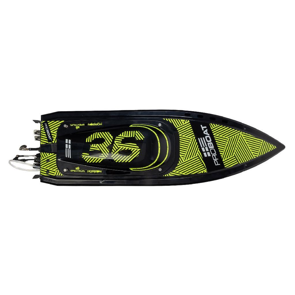 Proboat Sonicwake 36In V3 Self-Righting V-Hull Boat Rtr, Black