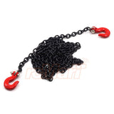 Yeah Racing 1/10 RC Rock Crawler Accessory 96cm Long Chain and Hook Set Black