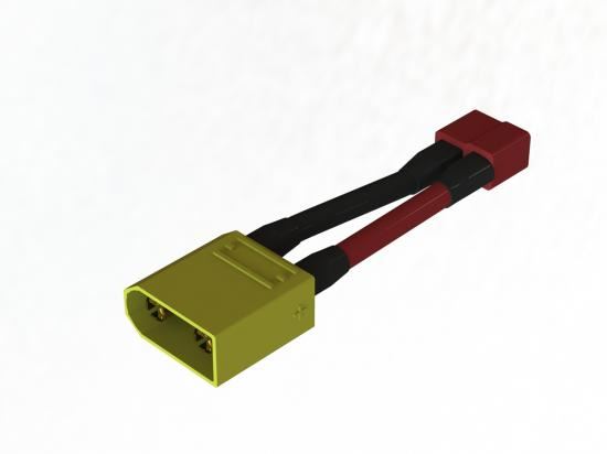 ARRMA XT90 to T-Plug Charging Adapter Lead Nero