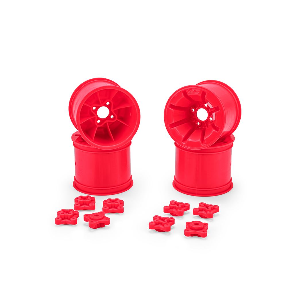 Pioneer - Rc10T 2.2 Rear Wheel Pink + Adapter 4Pc