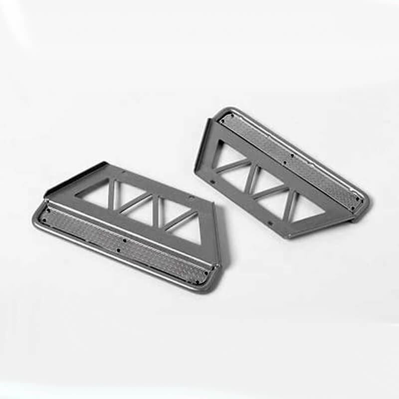 RC4WD TRIFECTA SIDE SLIDERS FOR L & CRUISER LC70 BODY (SILVER)