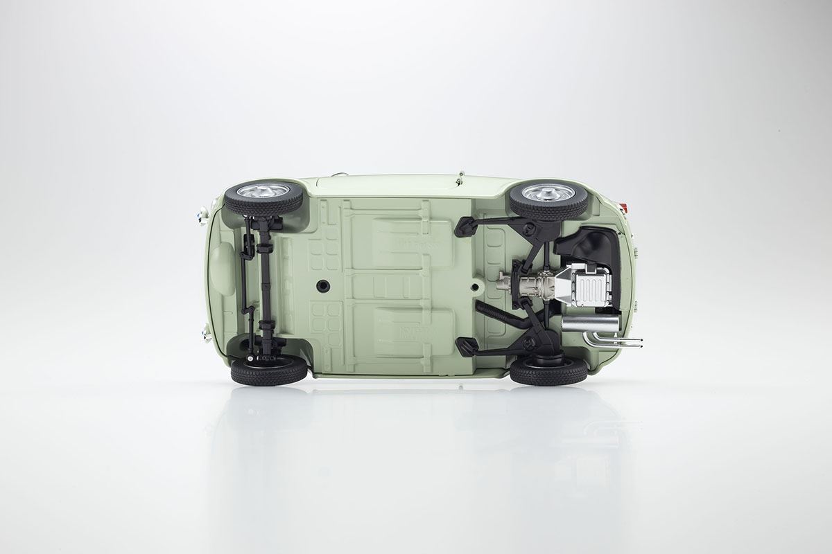 Kyosho 1:18 Fiat Nuova 500 Elaborazione Abarth Record Green Clear