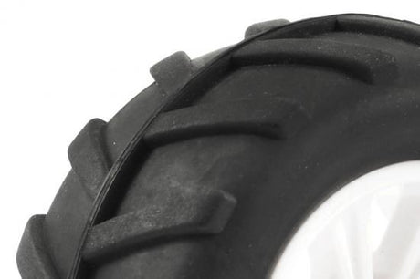 FTX COMET MONSTER FRONT MOUNTED TYRE & WHEEL WHITE