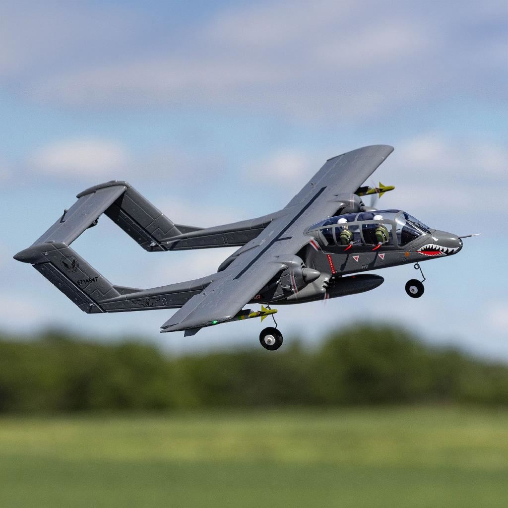 E Flite Micro Ov-10 Bronco 645Mm Bnf Basic With As3X And Safe Select