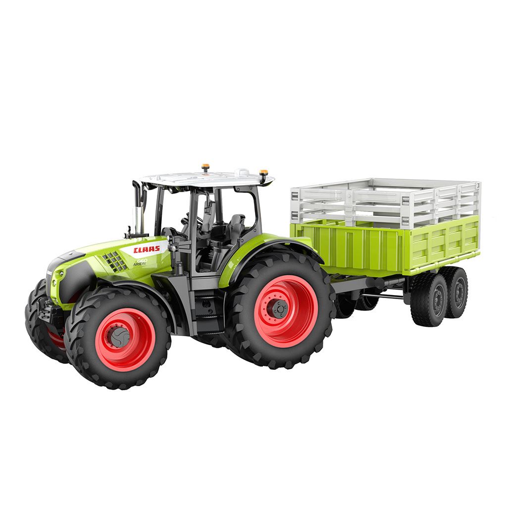 Doubleeagle 1/24 Claas Arion 660 Rc Tractor With Trailer
