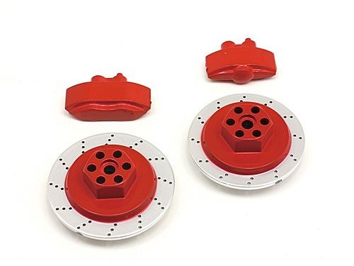 HPI E10 Brake Disc & Caliper Set (Red)