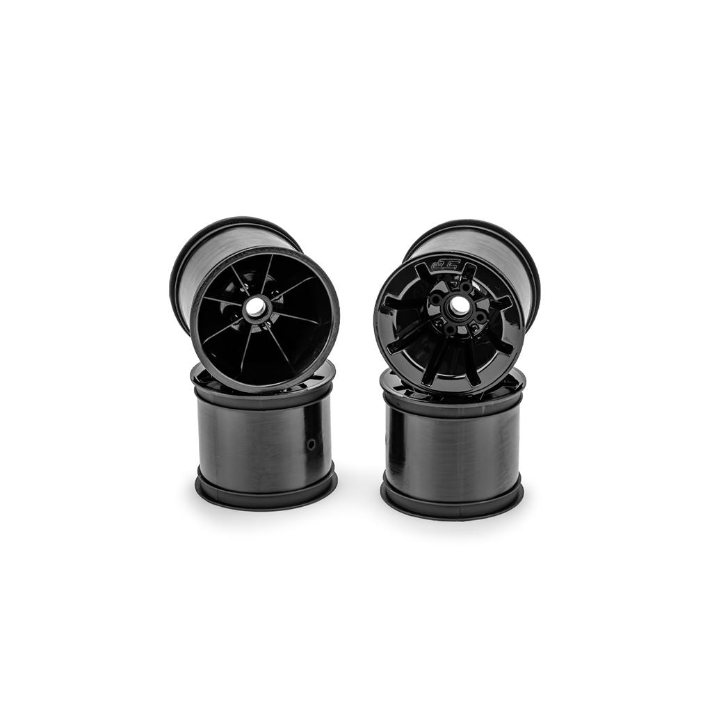 Pioneer - Rc10T 2.2 Wide Front Wheel Black 4Pc
