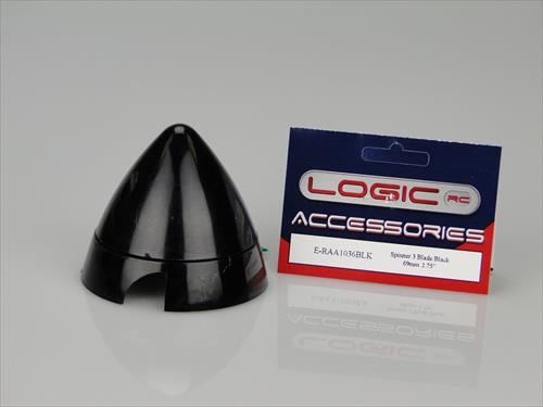 RACTIVE Spinner 3 Blade Black 69mm/2.75"