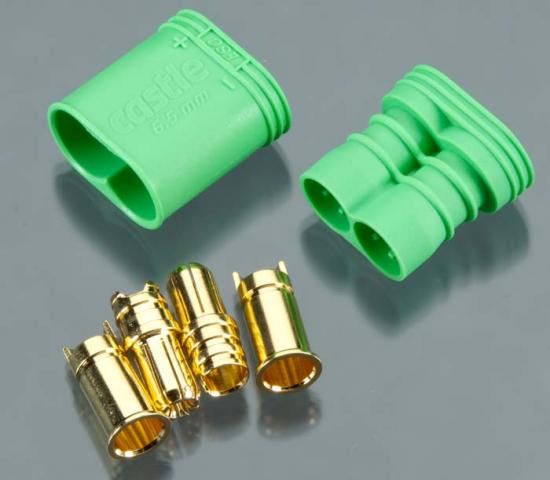 CASTLE Castle 6.5mm Polarized Bullet Connector 1pr