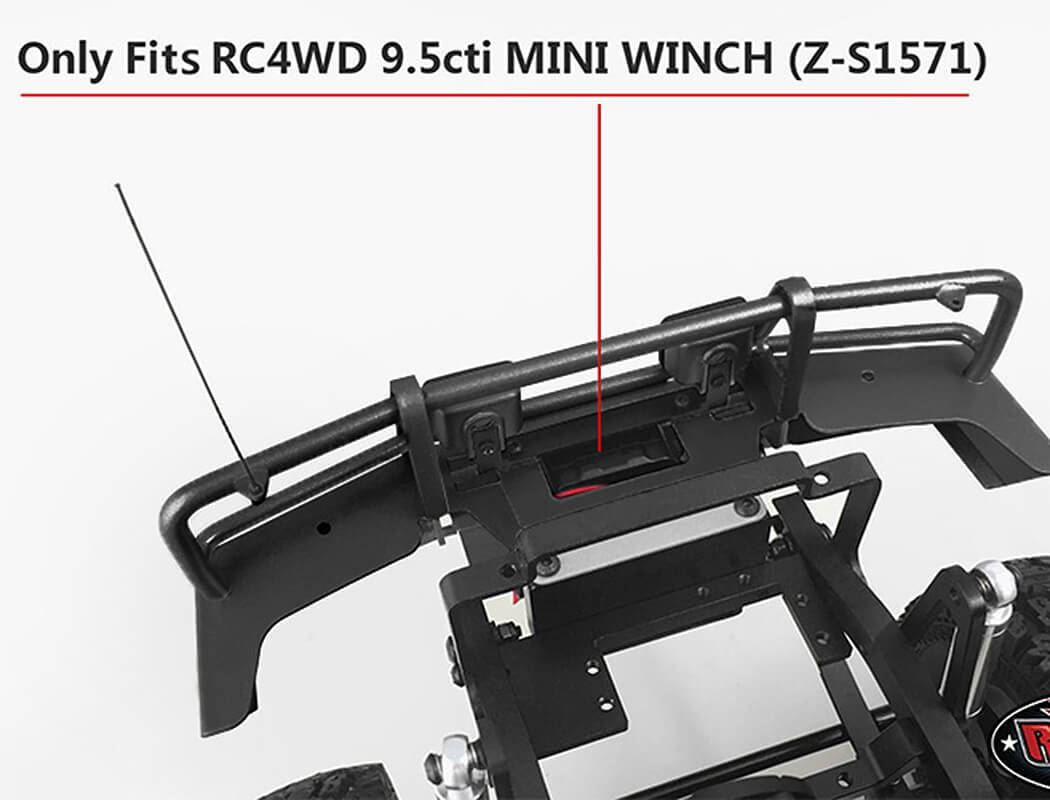 RC4WD TRIFECTA FRONT BUMPER FOR LAND CRUISER LC70 BODY (BLACK)