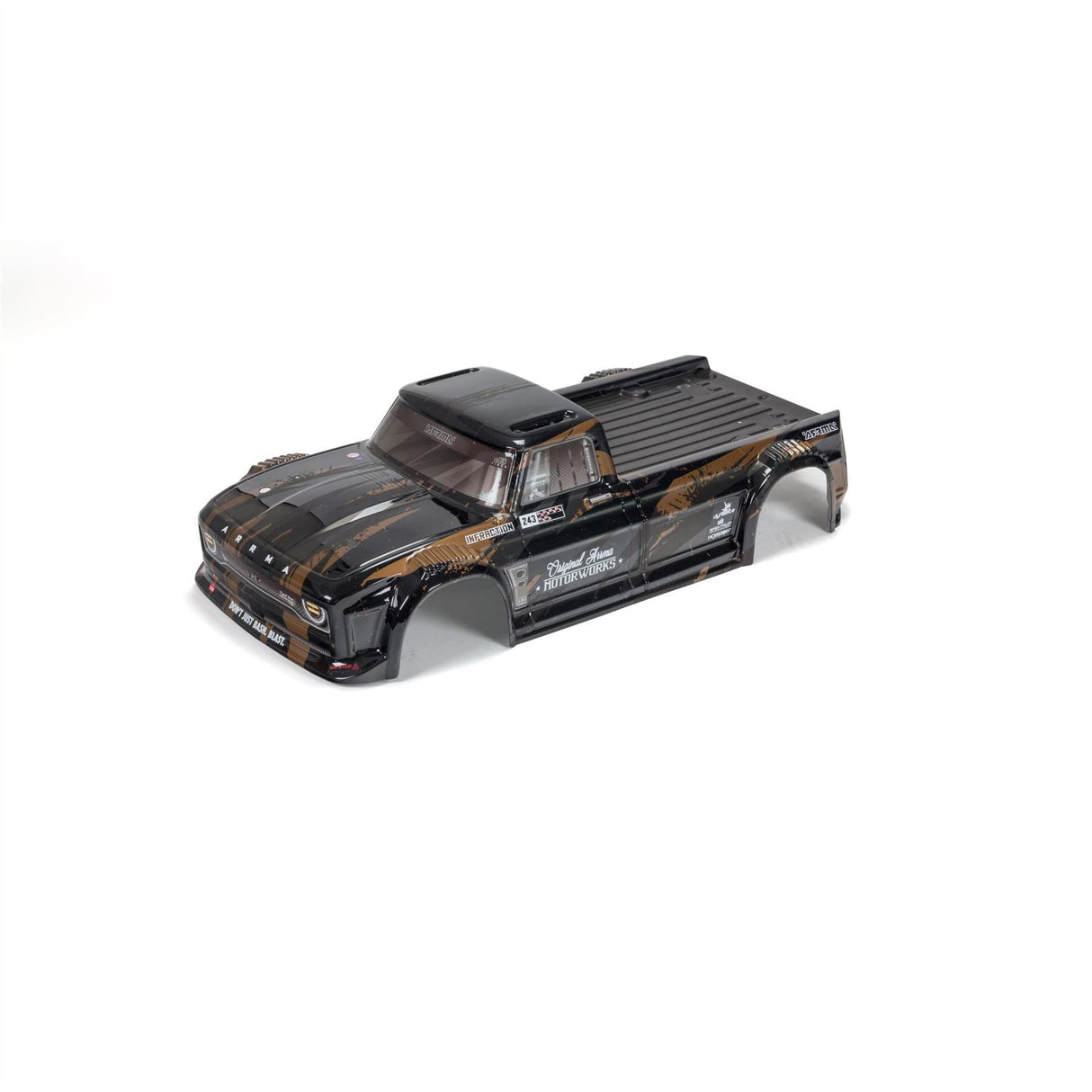 Arrma 1/8 Finished Body, Black/Gold: INFRACTION