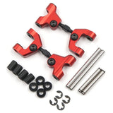 Yeah Racing Aluminum Rear Upper Arm Set For Tamiya TT-01 TT-01E Red