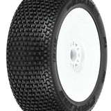 Proline 1/8 Blockade S3 Front/Rear Buggy Tires Mounted 17mm White (2
