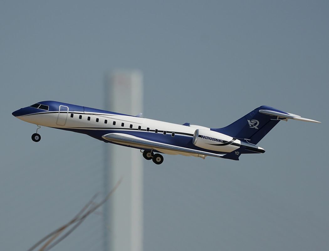 Xfly Twin 40Mm J-65 Edf Business Jet Pnp - Blue