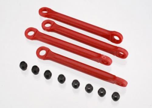 TRAXXAS Push rod (molded composite) (4)/ hollow balls (8) (1/16 Slas