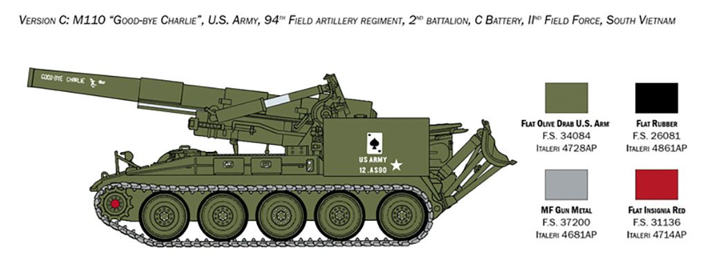 Italeri M110 Self Propelled Howitzer