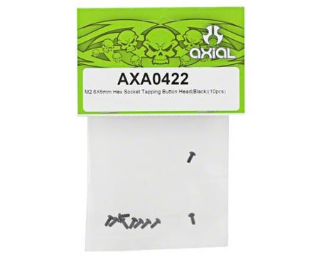 AXIAL Hex Socket Tapping Button Hd M2.6x6mm Blk (10)