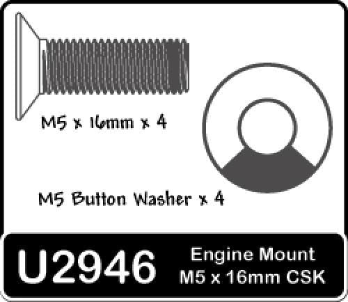 Schumacher M5x16 Csk & Buttons (4prs)