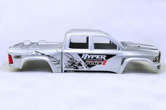 Hobao Hyper MT Plus II Printed Body Shell - Silver White