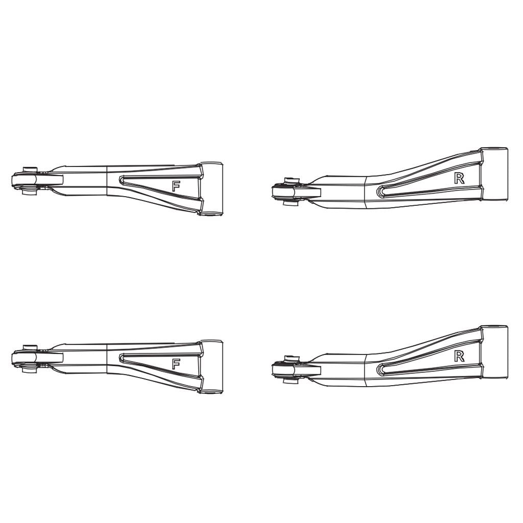 Pd Racing Fr/Rr.  Upper Arms 2Pcs