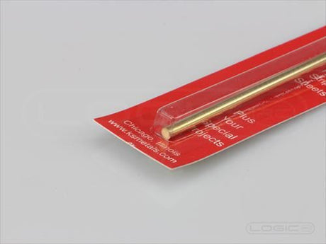 KS 12" Solid Brass Rod 1/8" (Pk1)