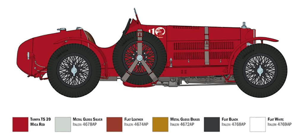 Italeri Alfa Romeo 8C 2300 Roadster