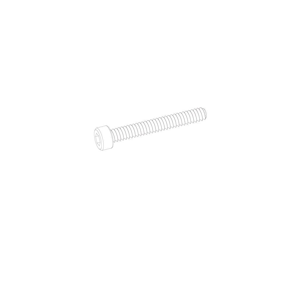 2.6*20Hb Hex Socket Head Cap Tapping Screw 8Pcs