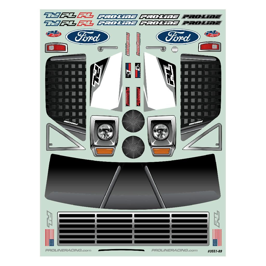 Proline 1/10 Pre-Cut 1967 Ford F-100 Race Truck Clear Body: Short Co