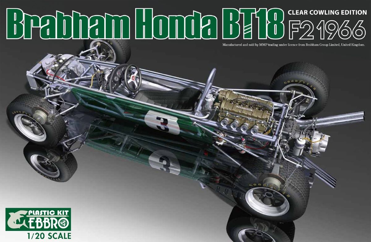 Ebbro 1/20 BRABHAM Honda BT18 Clear Cowling