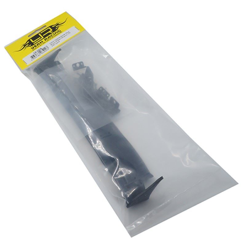 Yeah Racing Carbon Graphite Spoiler Wing Mount w/ Plastic Rear Wings For 1/10 Drift Type A