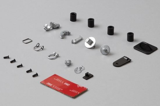 KILLERBODY HOOKS & RINGS SET (DIECAST SILVER) 1/10 SCALE