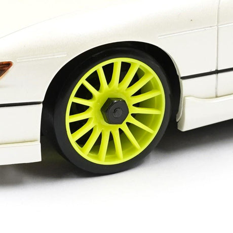 Yeah Racing Plastic Narrow Rim Set 8.5mm (Offset 0 +1 +2 +3) White For 1/28 AWD Mini-Z