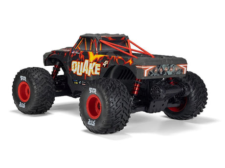 Arrma 1/8 Quake 4S Dsc 4X4 Rtr Monster Truck, Black/Red