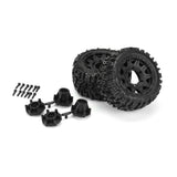 Proline 1/10 Trencher Lp Front/Rear 2.8In Mt Tires Mounted 12mm Blk R