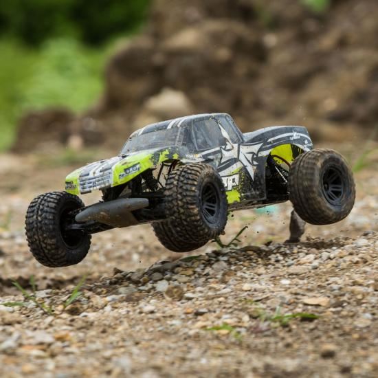 ECX AMP MT 1:10 2WD Monster Truck: Black/Green RTR INT (ECX03028IT2)