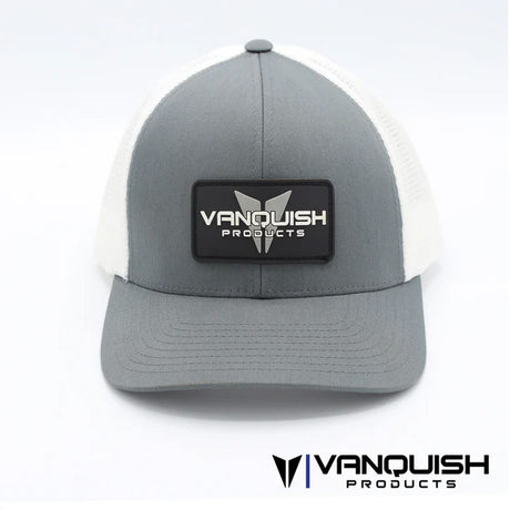 Vanquish Trucker Flex Fit Hat - Gray / White Mesh