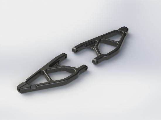 ARRMA Front Upper Suspension Arms Nero (2)