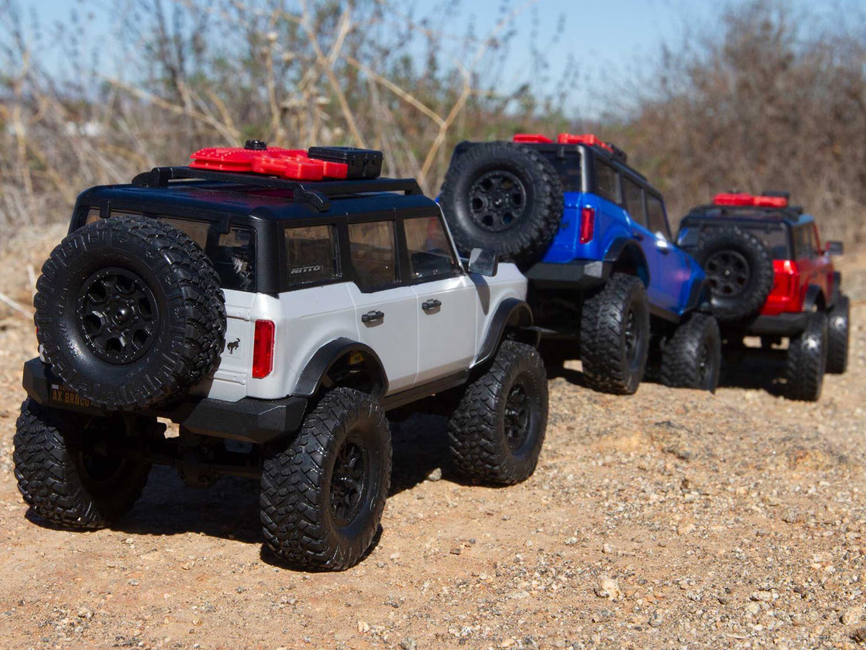 Axial 1/24 SCX24 2021 Ford Bronco 4WD Truck Brushed RTR, Red
