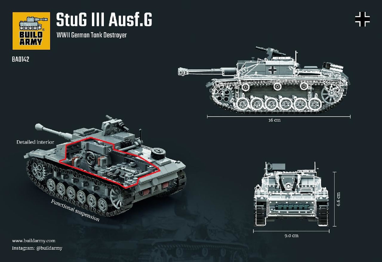 Build Army Stug Lll Ausf. G Tank Destroyer