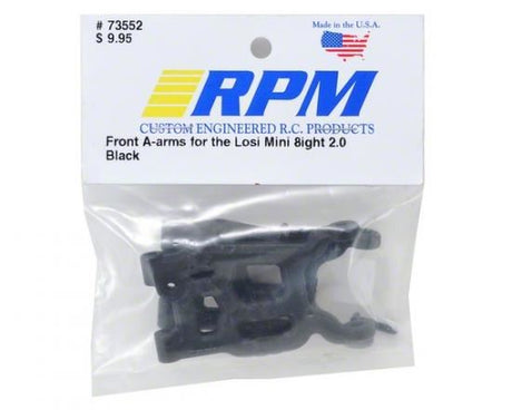 RPM FRONT A-ARMS FOR LOSI MINI 8IGHT - BLACK